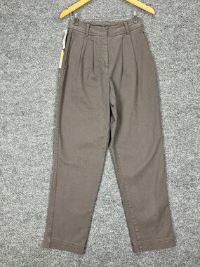 The Group Babaton Aritzia Trousers Women 2 Grey Antares 100% Cotton NEW With Tag